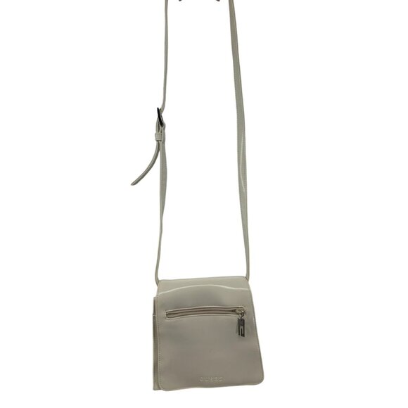 Guess Cream Crossbody Bag With Front Pocket & Zipper Closure - Picture 1 of 14